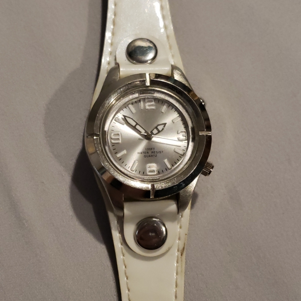 Light up white watch